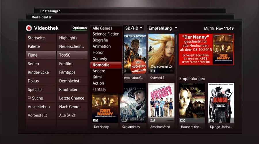 Fritz!Box 7490 - videotéka