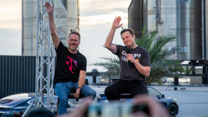 T-Mobile a Elon Musk ze Starlinku