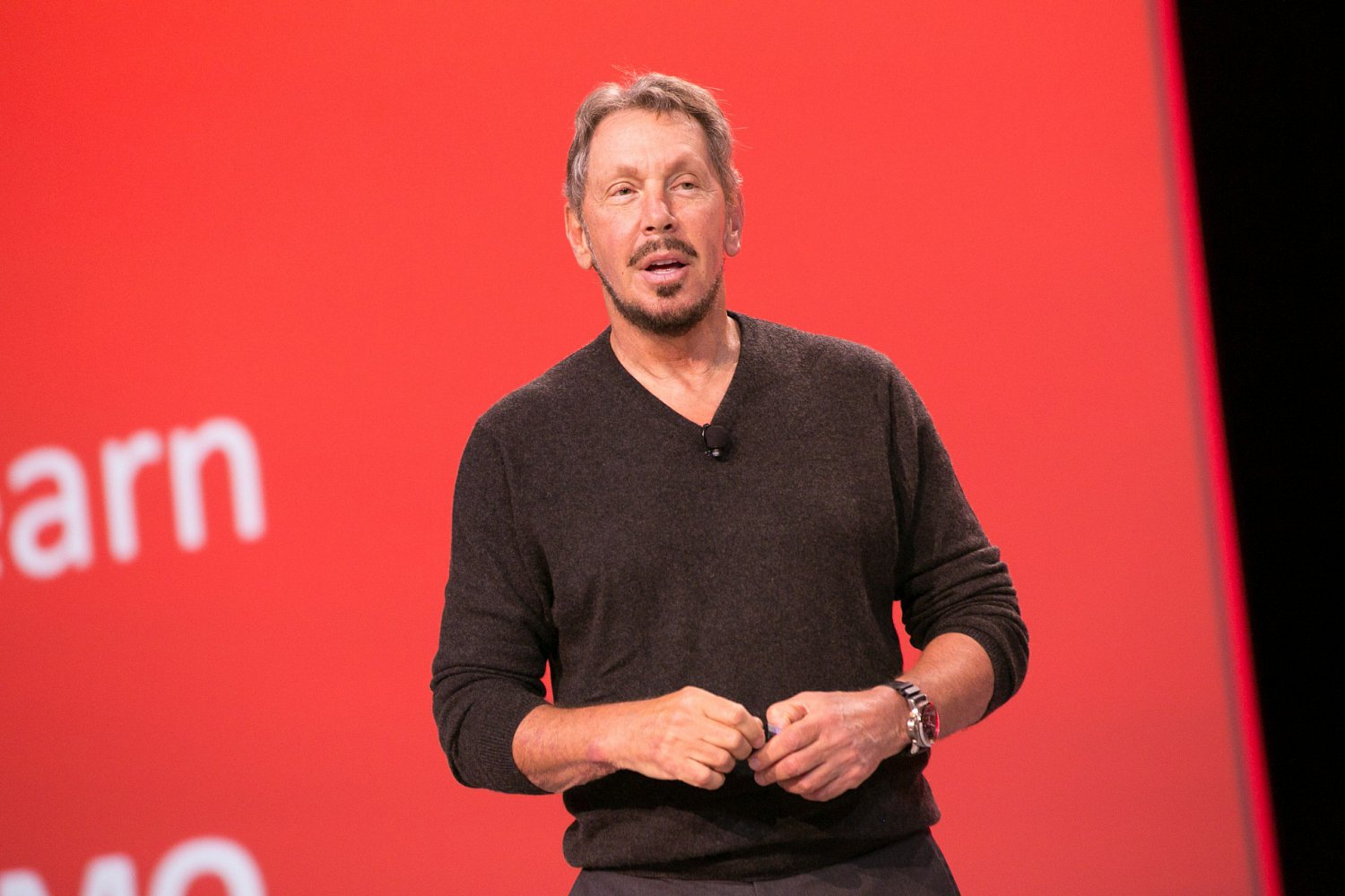Zakladatel a výkonný předseda představenstva Oraclu Larry Ellison.