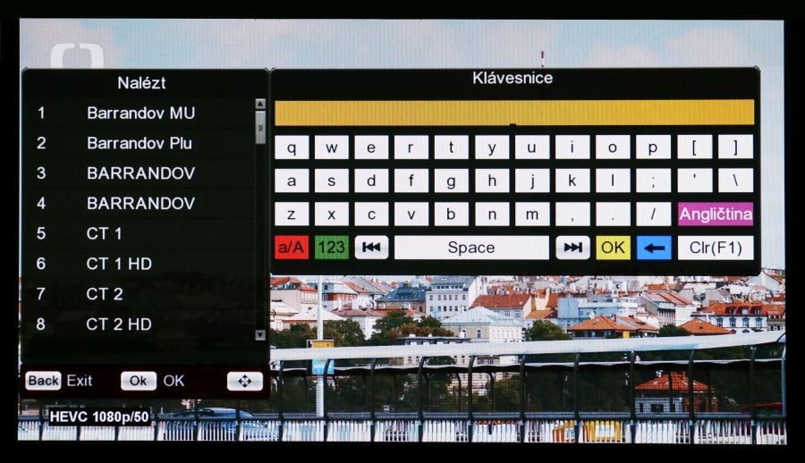 Mezi pozemními stanicemi máte možnost i vyhledávat…