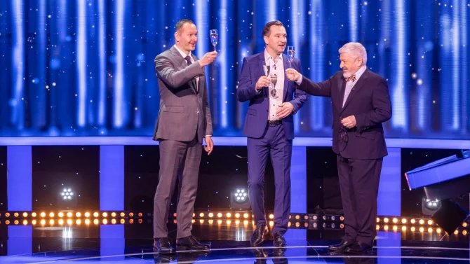 Daniel Grunt, Ondřej Sokol a Vladimír Železný v soutěži Na lovu