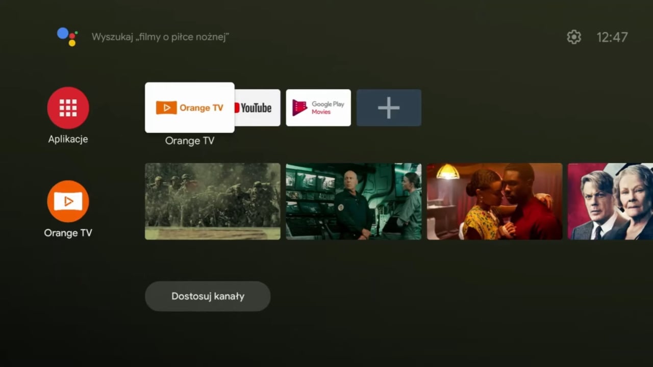 Orange Polsko: uživatelské rozhraní Orange TV