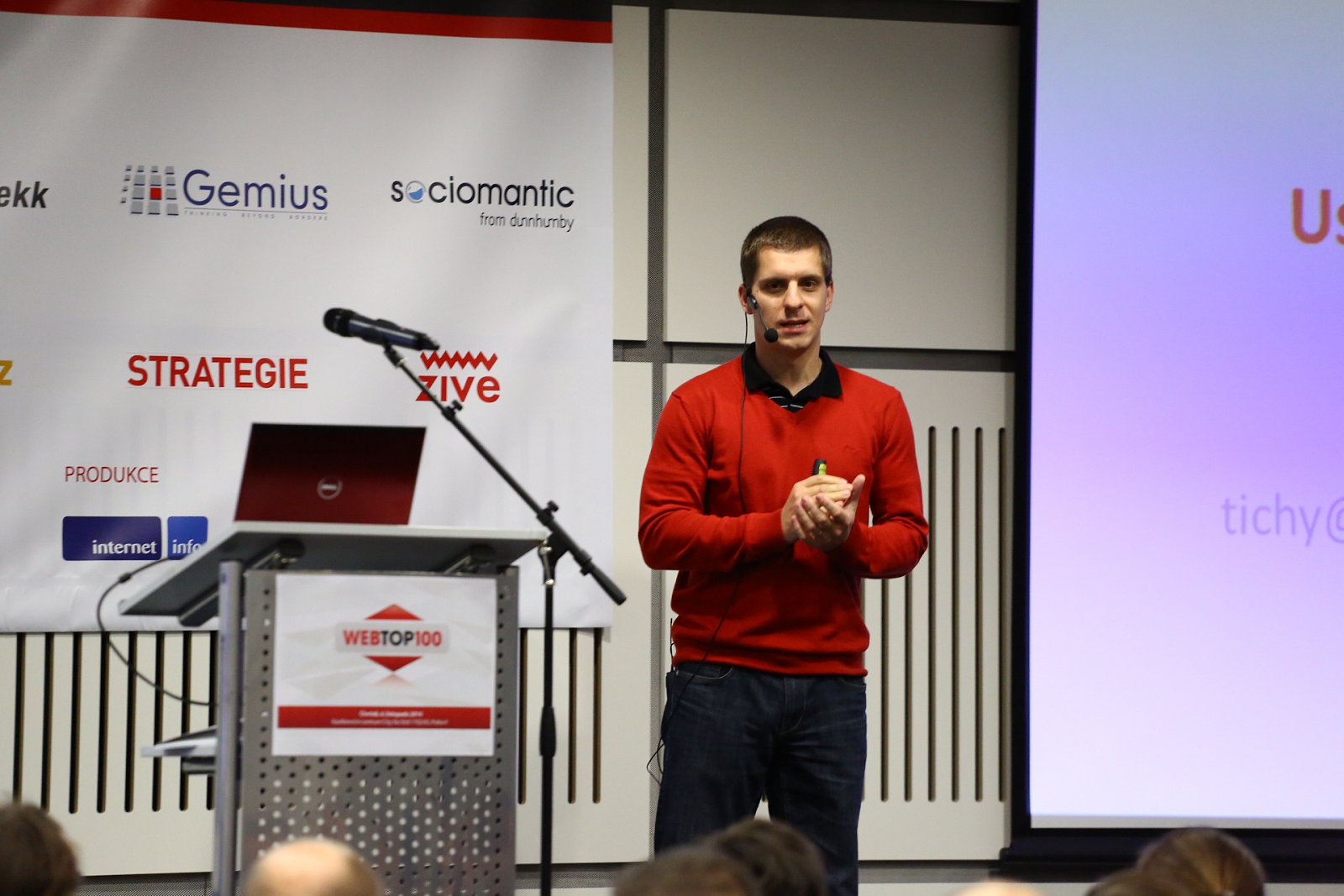 Jan Tichý na WebTop100 2014