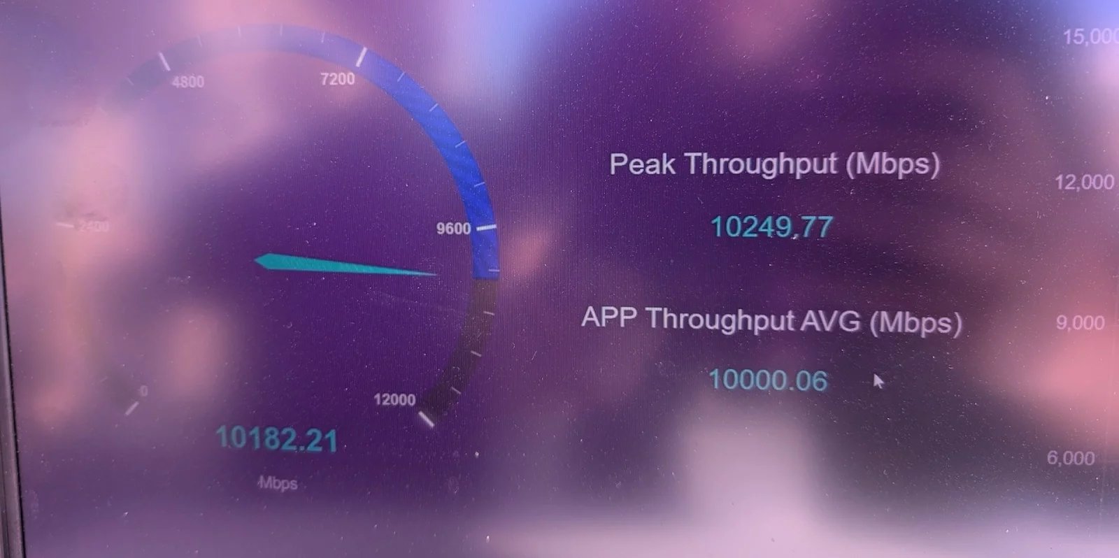 Test rychlosti 5G Advanced (5.5G) na notebooku