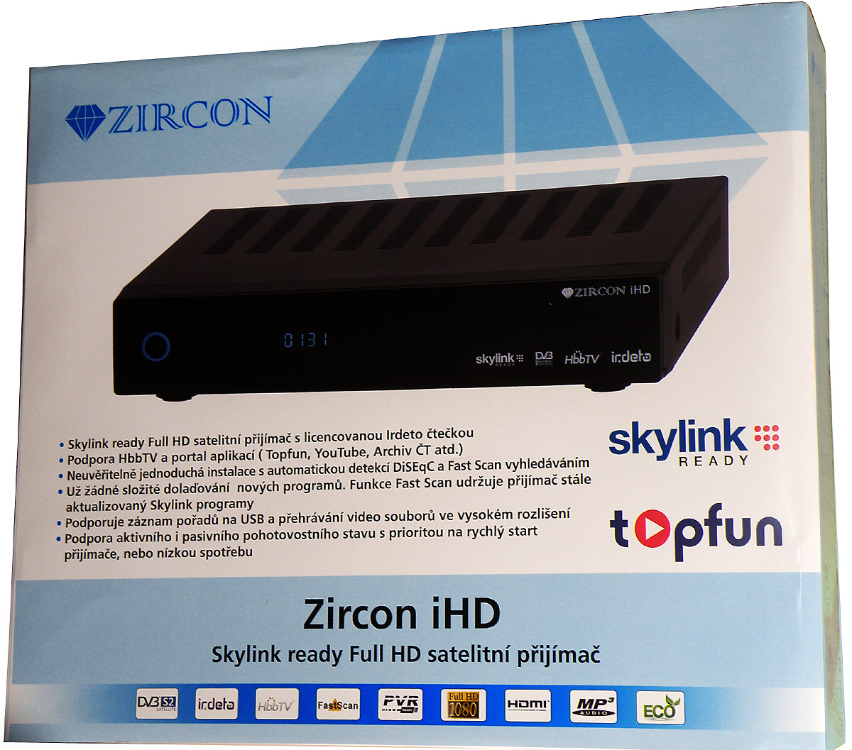 Zircon iHD Irdeto PVR HbbTV