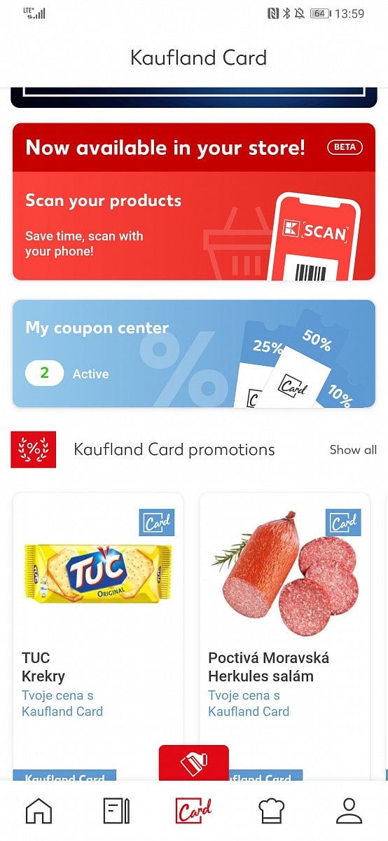 Kaufland a nakupování přes mobilní aplikaci a K-Scan