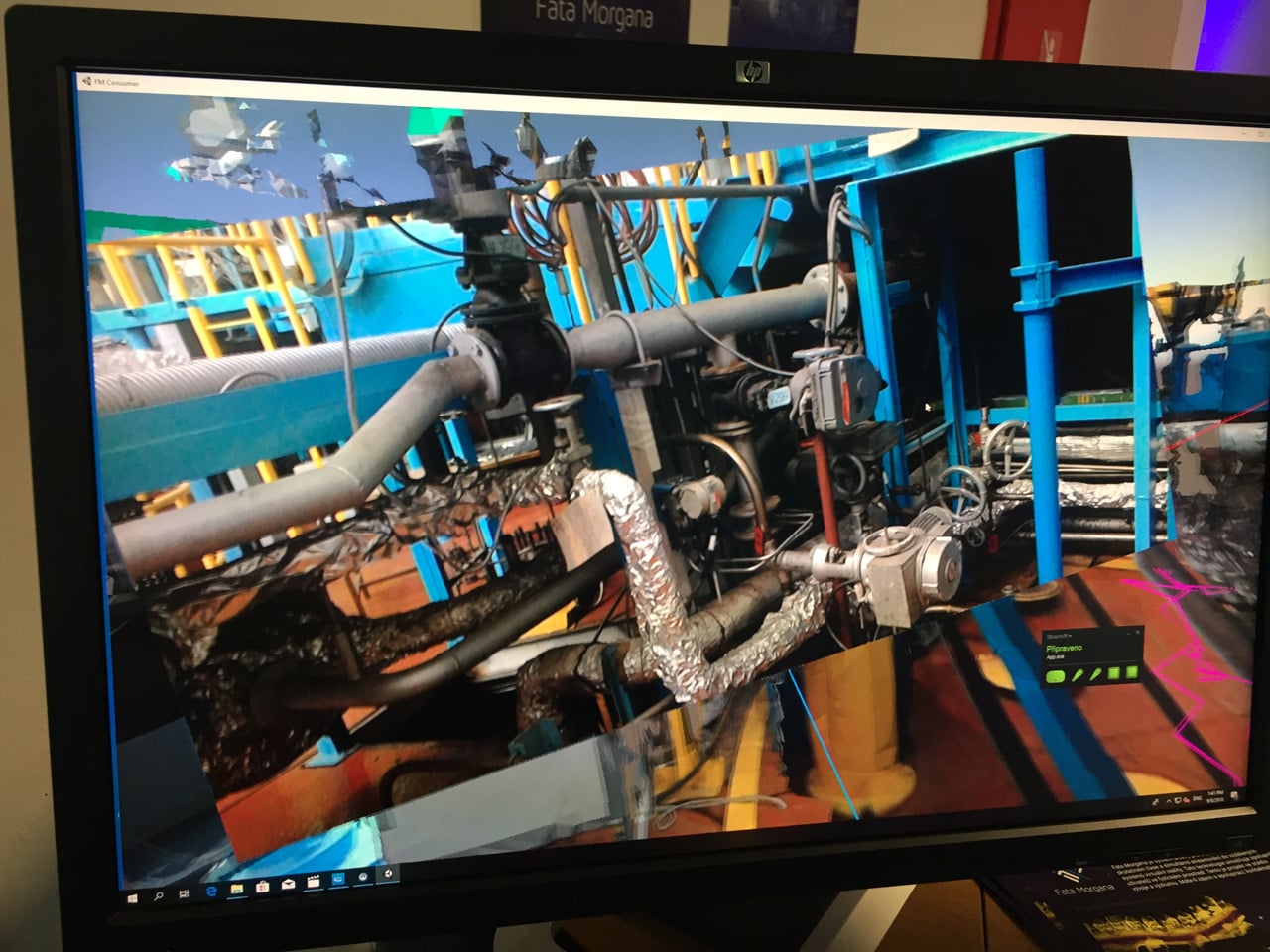 Testování Fata Morgany od Pocket Virtuality v Temelíně