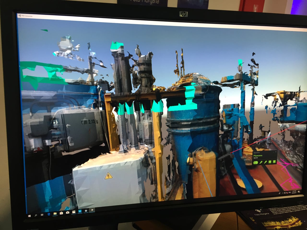 Testování Fata Morgany od Pocket Virtuality v Temelíně