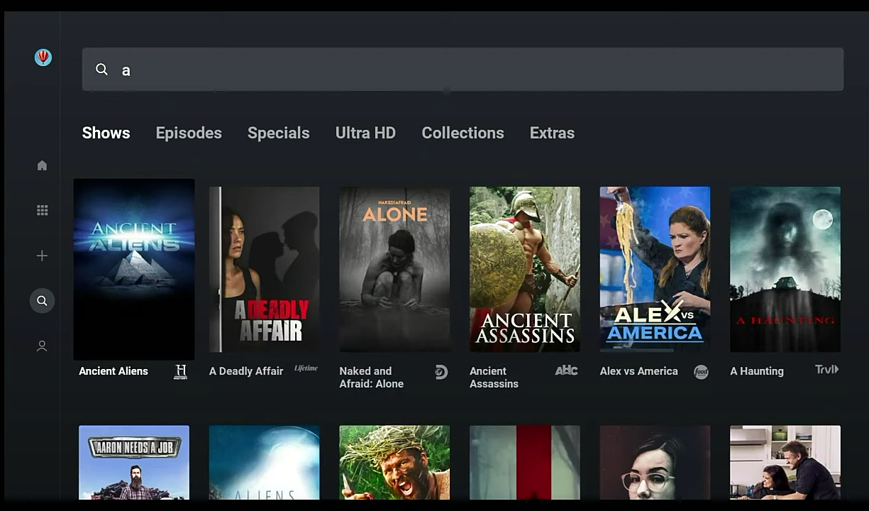 Uživatelské prostředí Discovery+