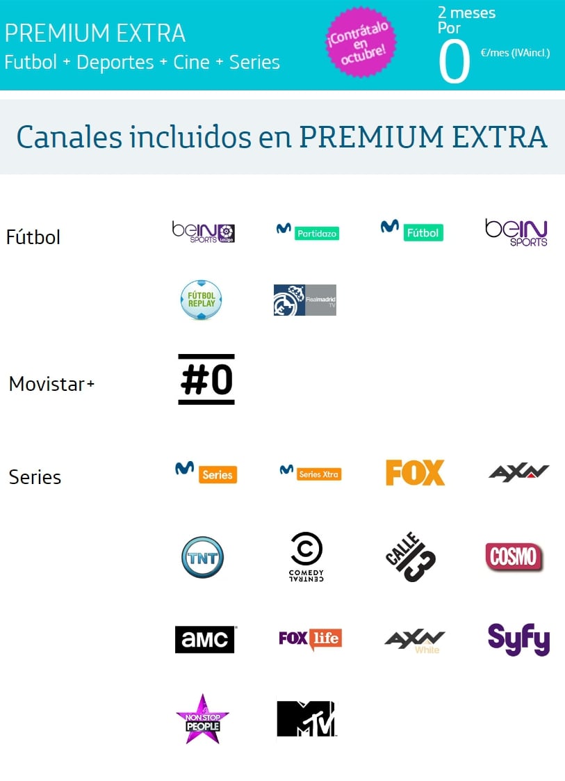 Movistar - programová nabídka