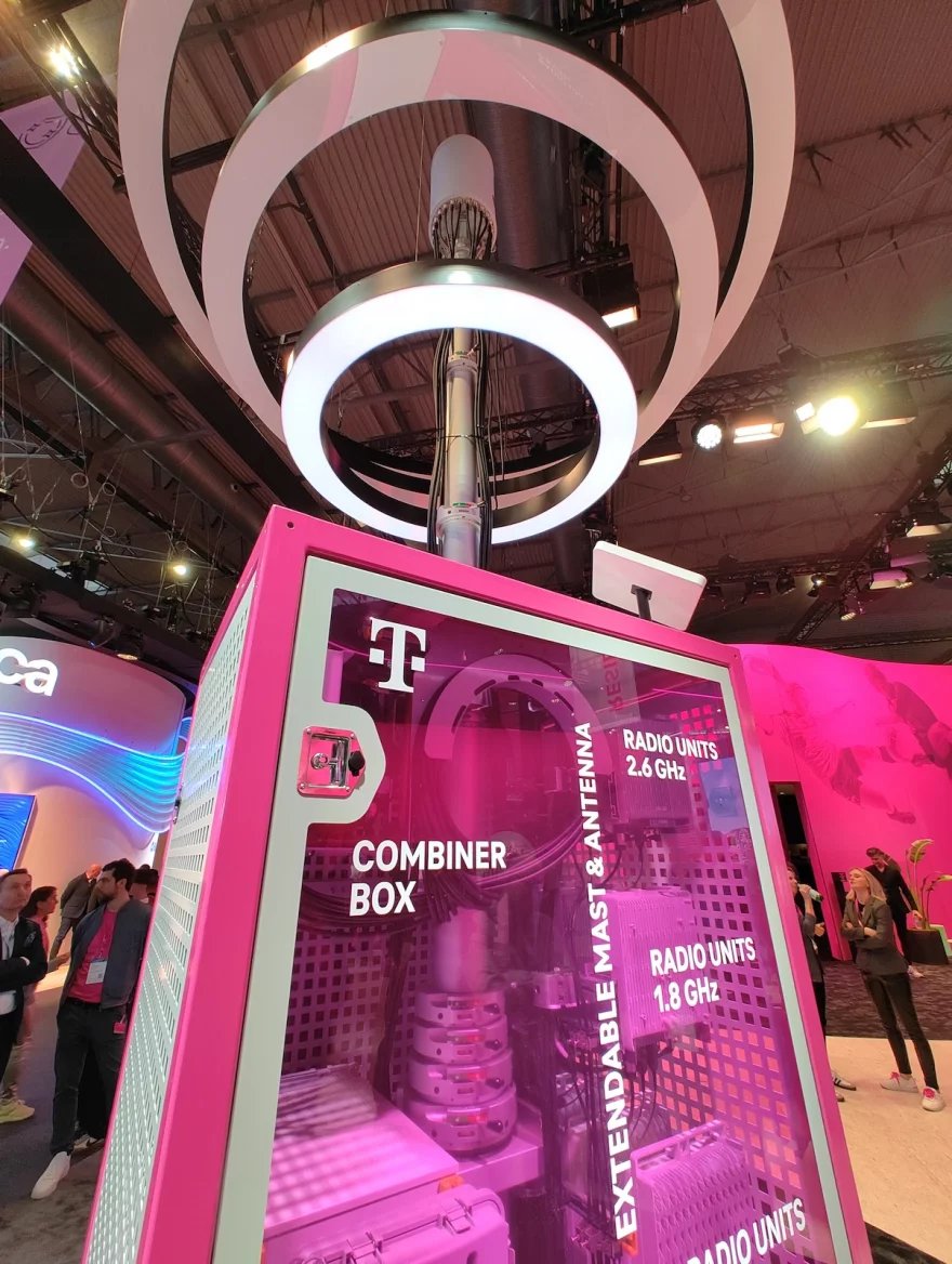 Přenosný mobilní vysílač Deutsche Telekomu