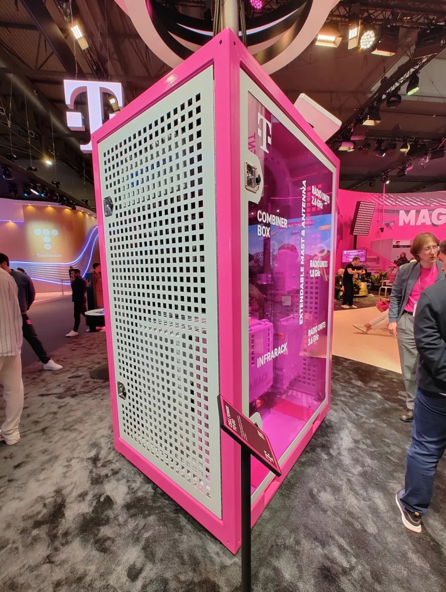 Přenosný mobilní vysílač Deutsche Telekomu
