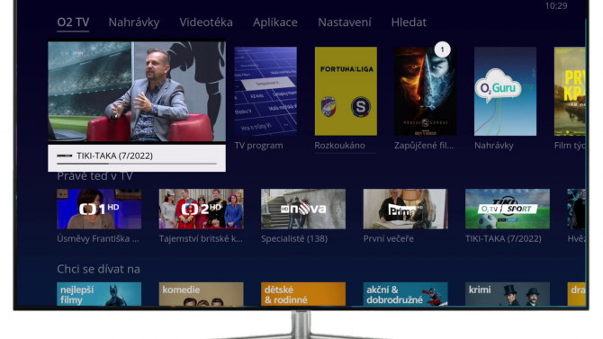 O2 TV na televizorech Samsung