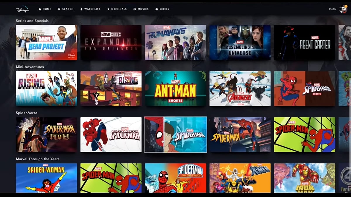 Produkce Marvel v Disney+