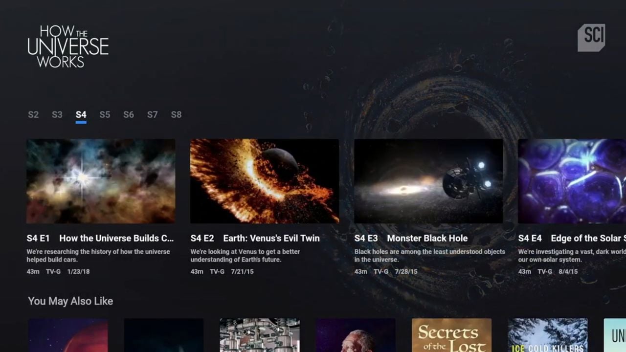 Služba Discovery+ (standardní aplikace)