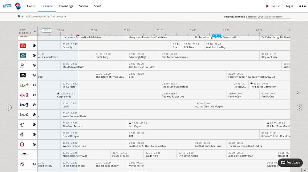 Swisscom TV Air - TV Guide