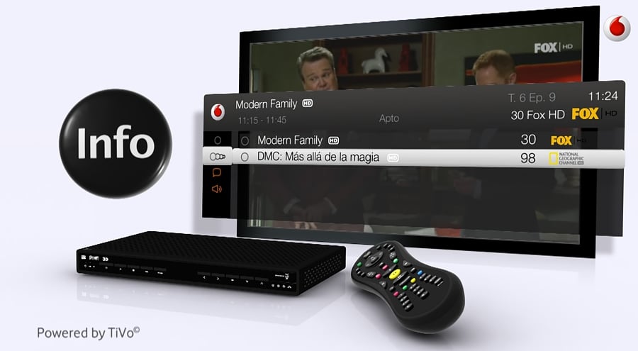 Vodafone Španělsko - EPG a Info