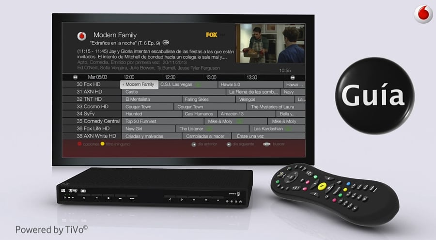 Vodafone Španělsko - EPG a Info
