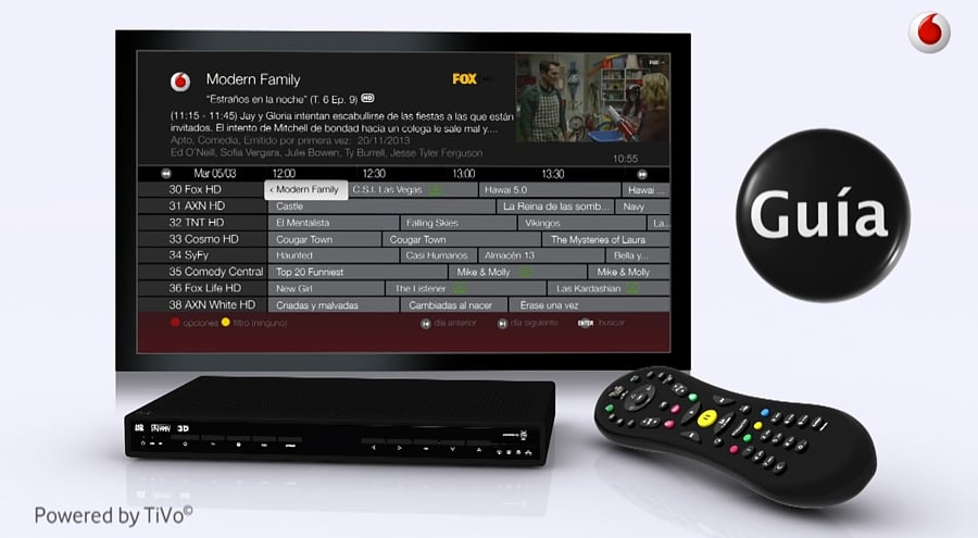 Vodafone Španělsko - EPG a Info