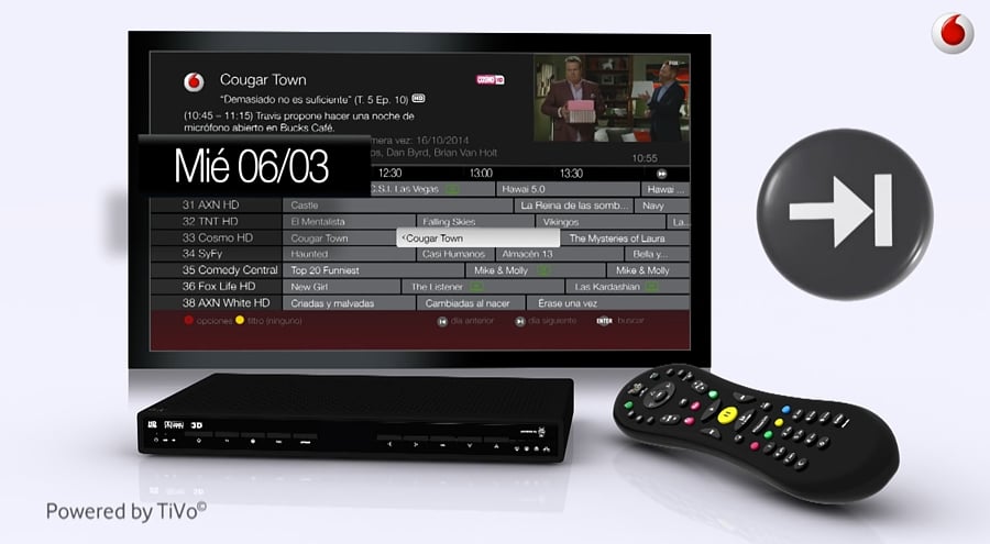 Vodafone Španělsko - EPG a Info