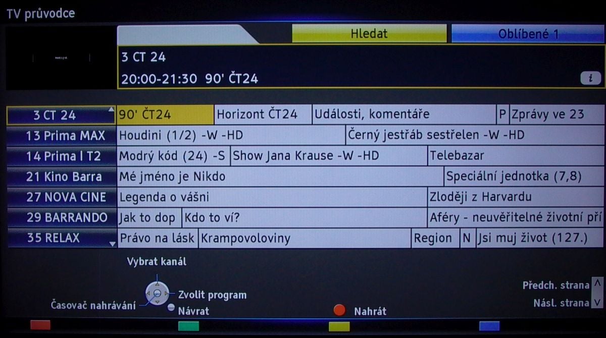 Panasonic TX-32ES600 - EPG