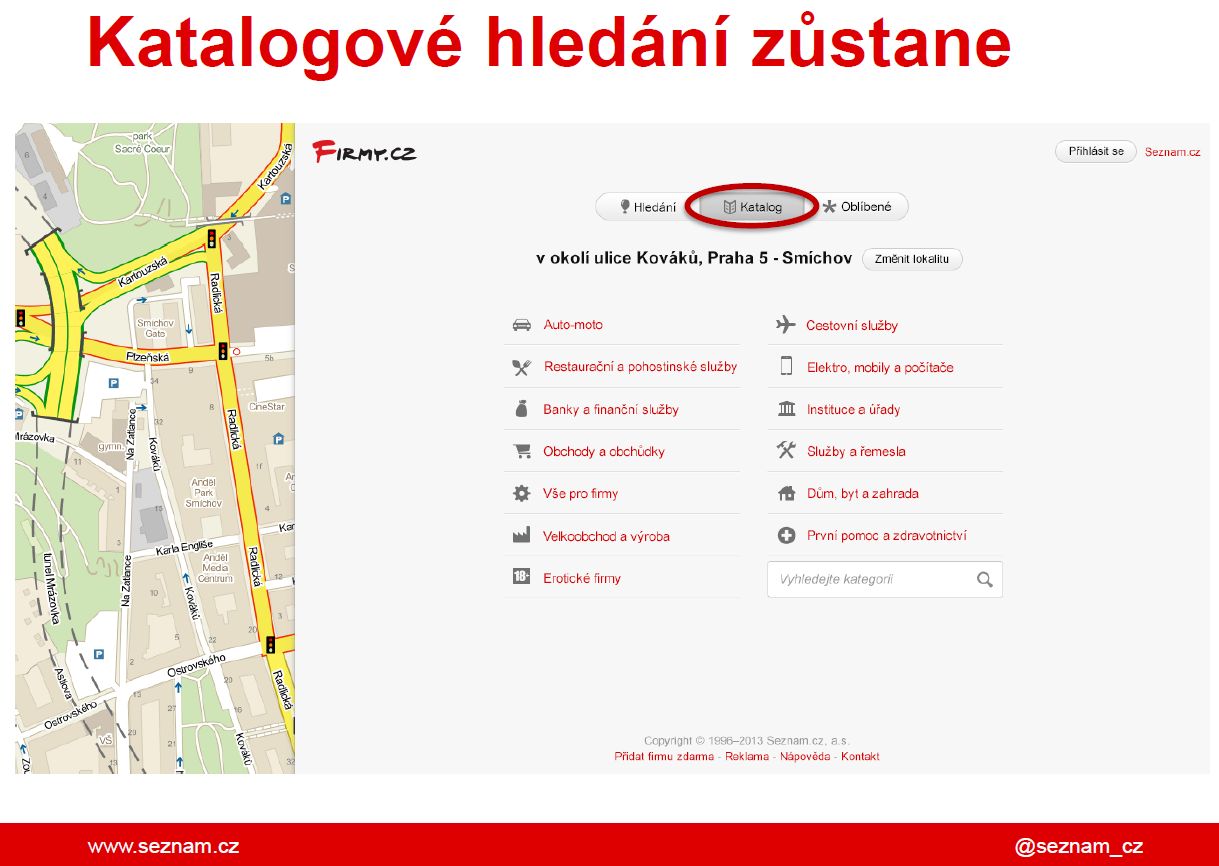 Ten kdo je zvyklý na hledání v katalogu, nemusí zoufat, i tato možnost po 1. dubnu zůstane zachována.