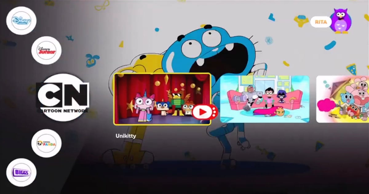 Ukázky uživatelského rozhraní od firmy Kaltura – Vodafone TV