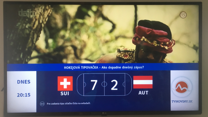 HbbTV aplikace Markízy