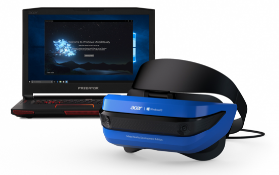 Headset pro Windows Mixed Reality od Aceru