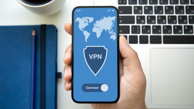 VPN mobilní telefon