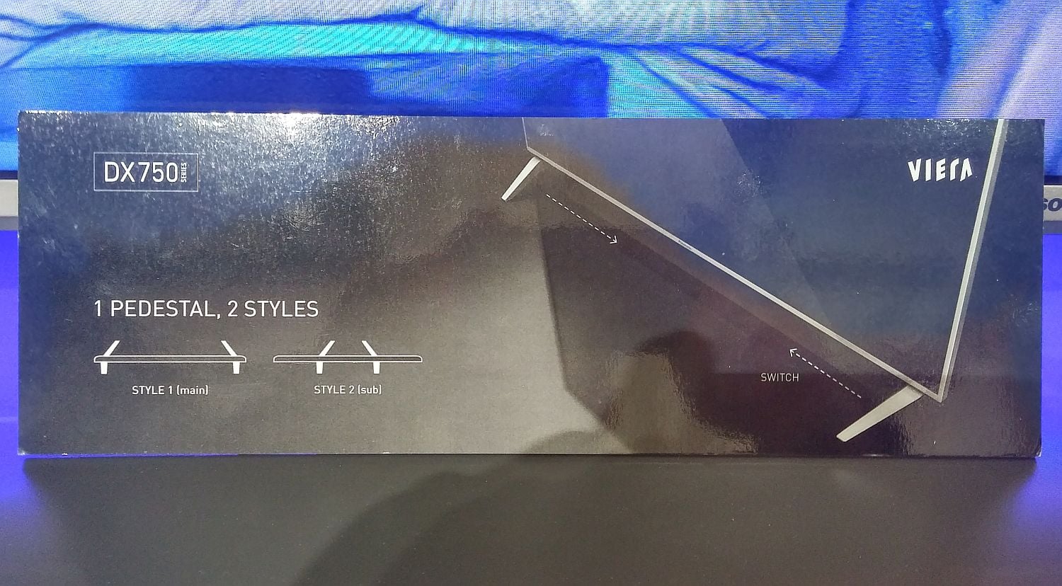 Pozice podstavce u DX750.