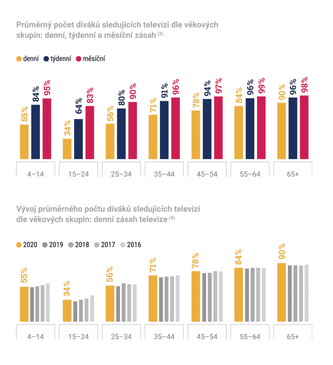 Český televizní trh v roce 2020