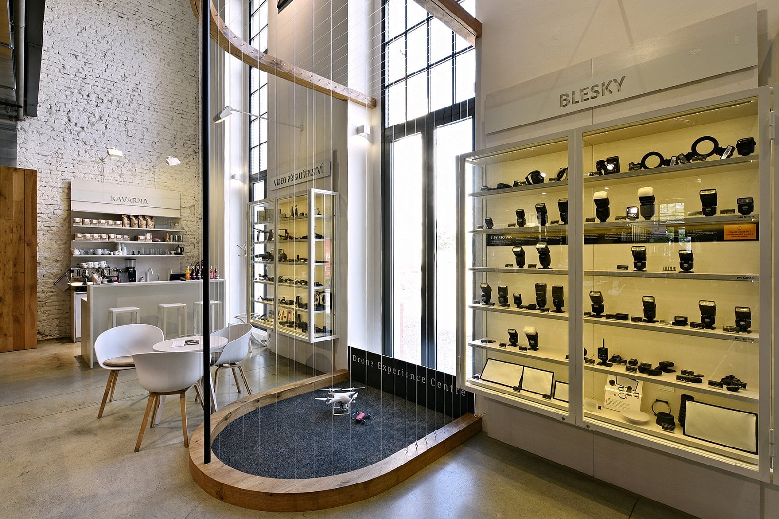 Showroom společnosti Megapixel v pražských Holešovicích