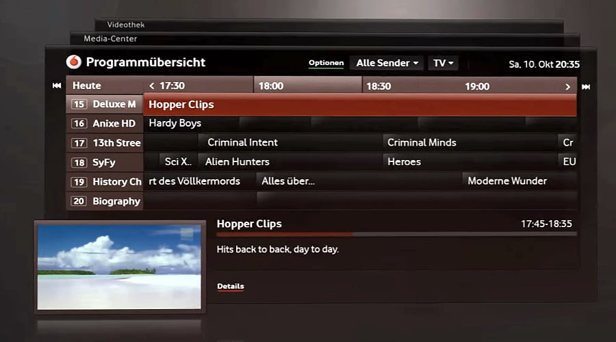 Fritz!Box 7490 - EPG