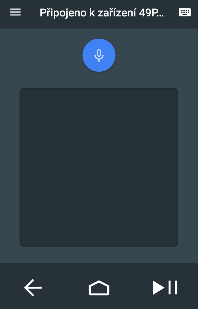 Android TV Remote Control - aplikace ovladače do mobilu
