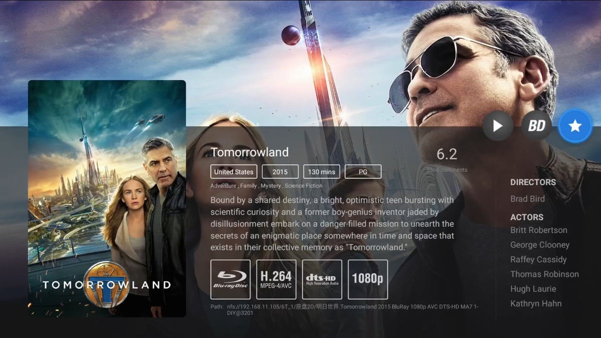 Zidoo X20 Pro - Karta souboru (filmu) a práce s ní 1/2