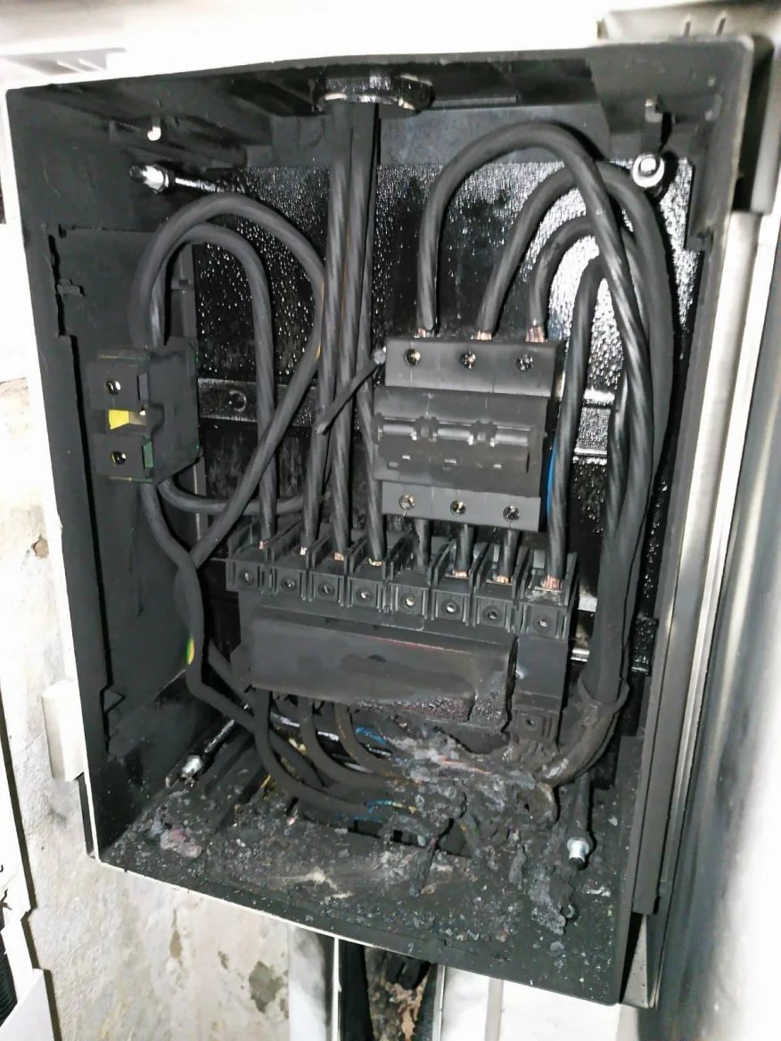 Krnov. Zatopená BTS.