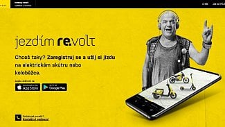 Webová stránka služby re.volt.