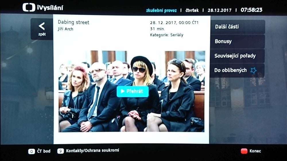 Dabing Street v předpremiéře - iVysilani a HbbTV