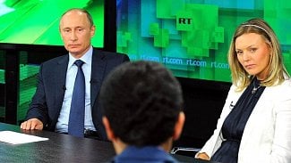 Vladimir Putin na návštěvě Russia Today