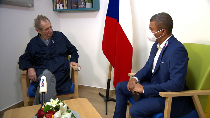 Miloš Zeman a Rey Koranteng