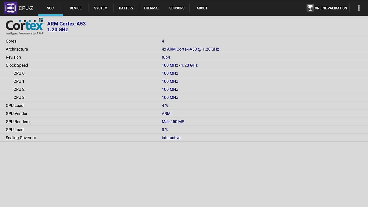 CPU - Z a AnTuTu