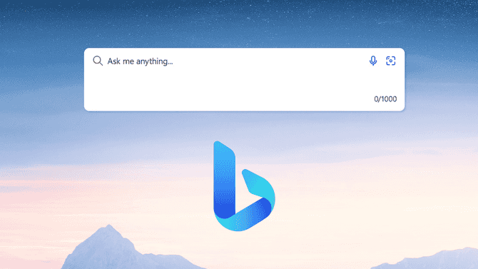 Vyhledávač - Microsoft Bing - AI