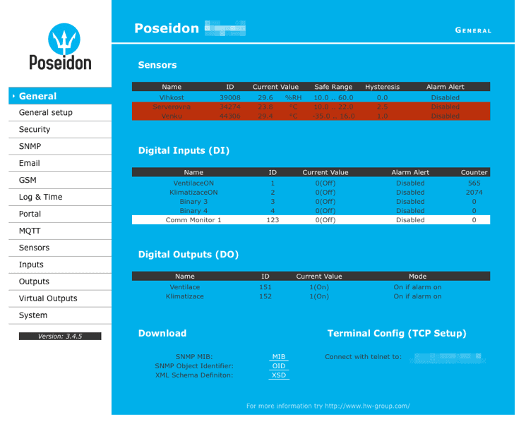 Veřejně dostupný systém chlazení