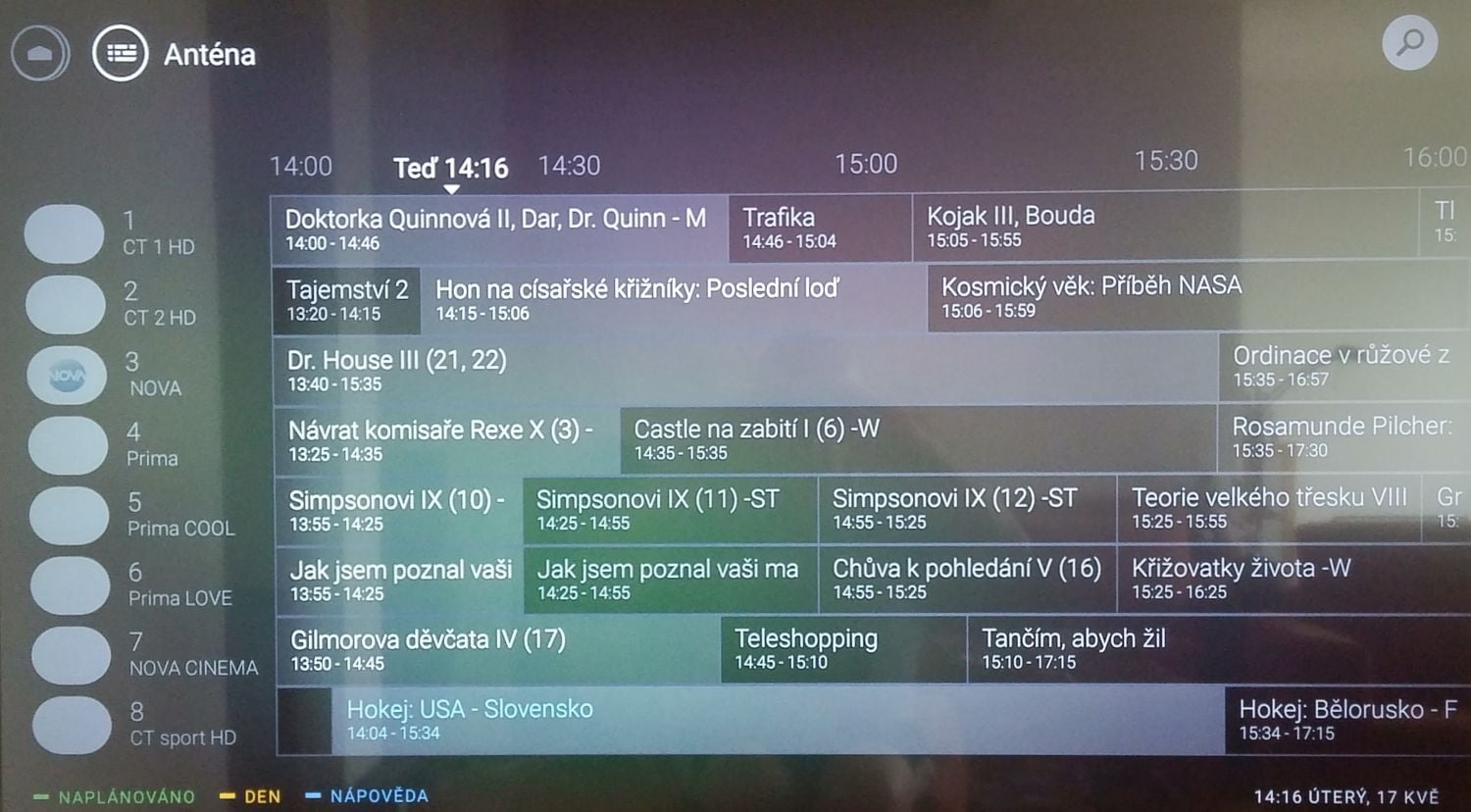 Philips 55PUS6501  - EPG
