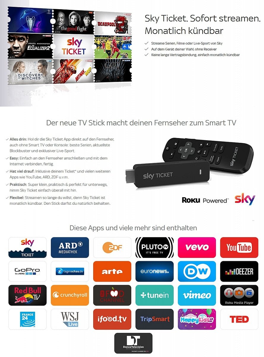 Sky Ticket TV Stick
