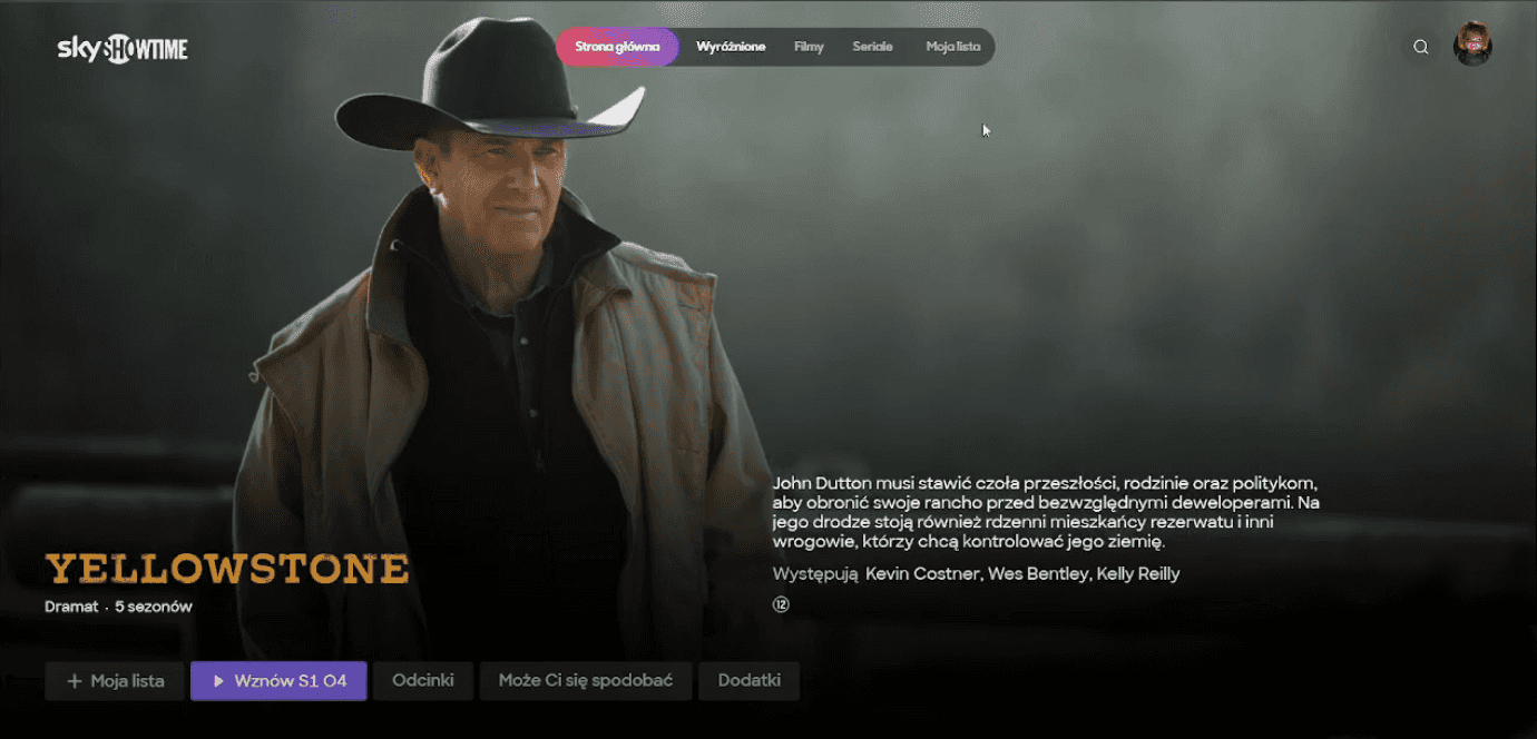 Seriál Yellowstone – polská karta