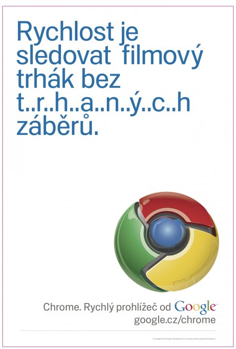 Reklama na Google Chrome - čtvrtá varianta