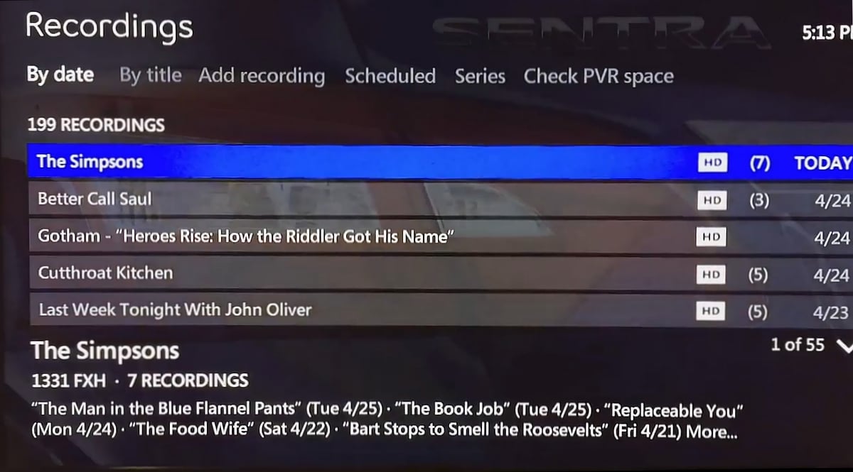 Nahrávání a PVR služby Bell Fibe