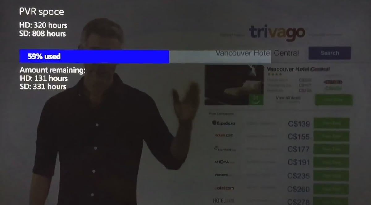 Nahrávání a PVR služby Bell Fibe